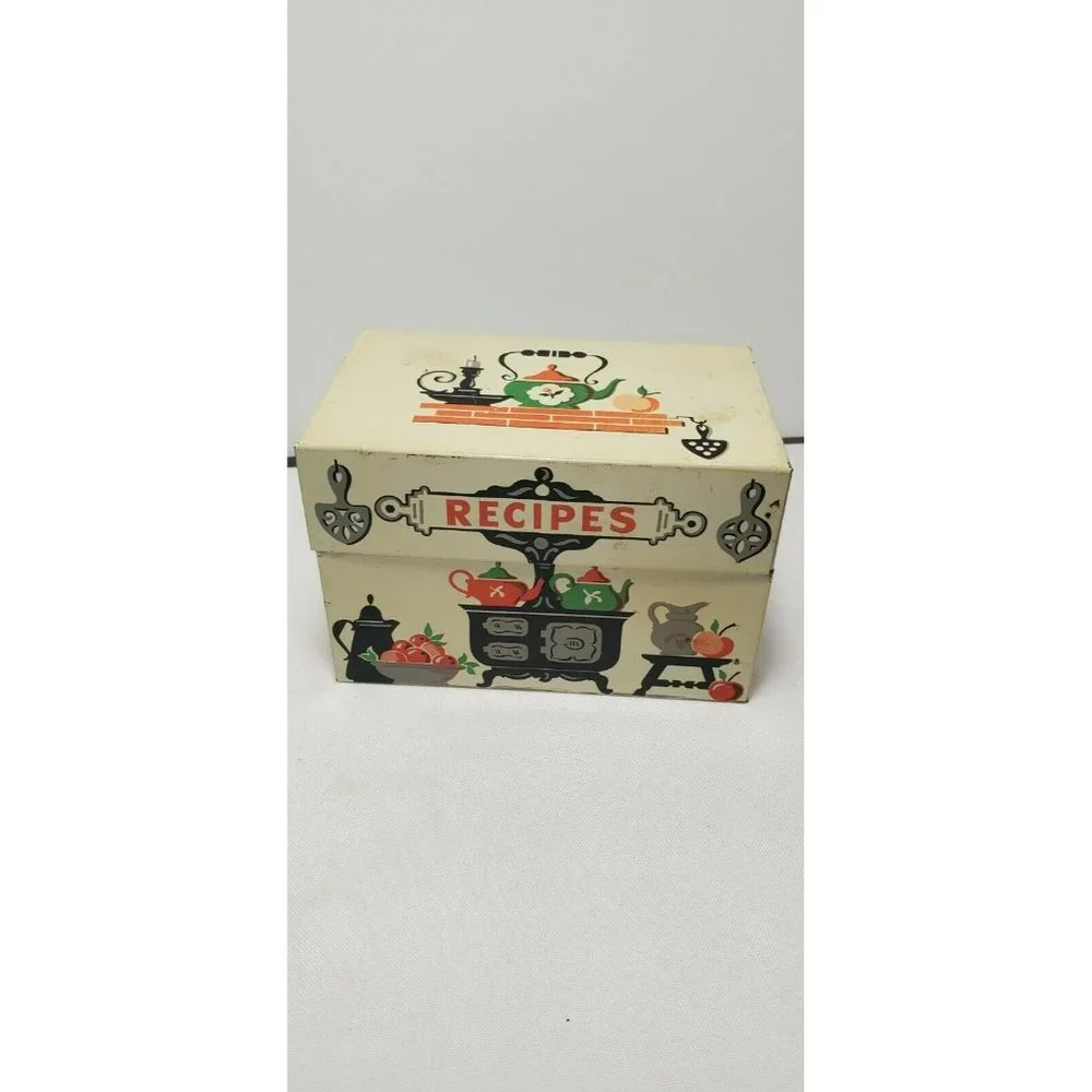 Stylecraft Metal Recipes File Box No 805 L.Gordon & Son Baltimore MD 3-1/2